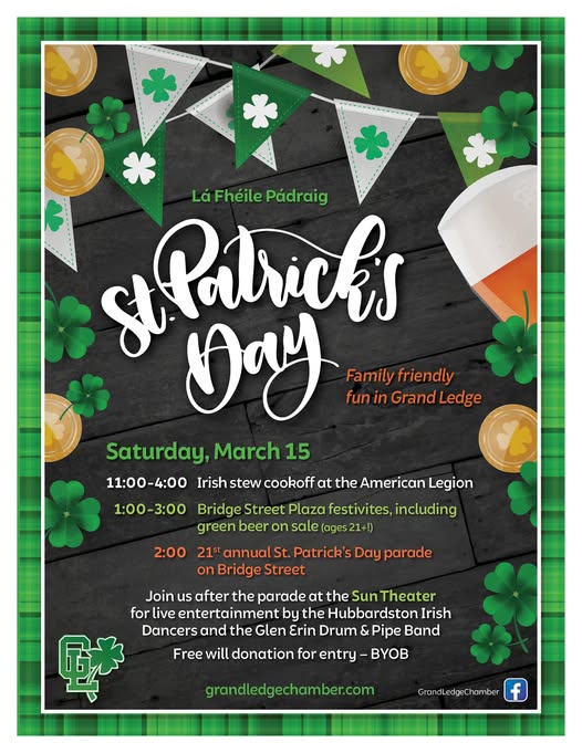 2025 St. Patrick's Day Parade Flyer